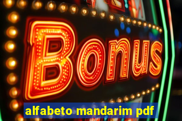 alfabeto mandarim pdf